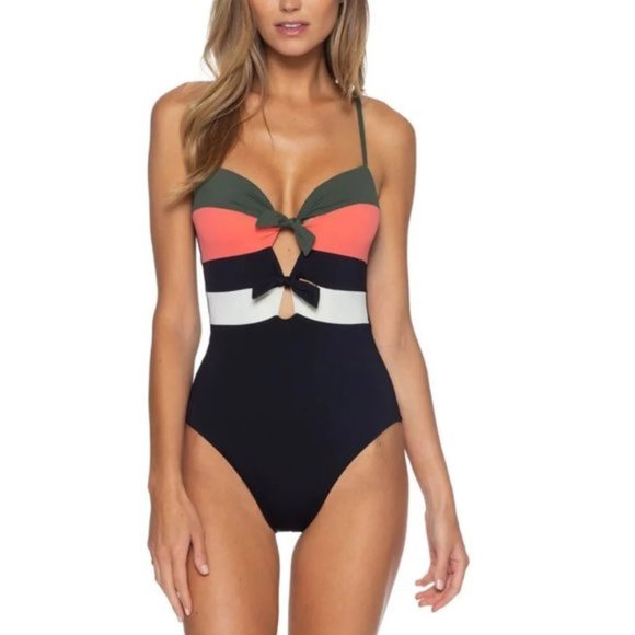 BECCA Multicolor One Piece Swimsuit - Picture 1 of 7